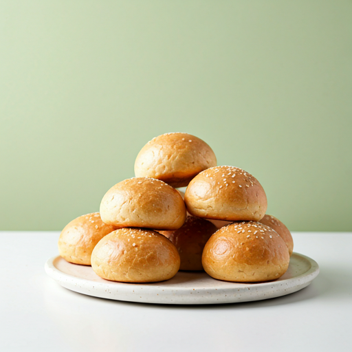 Bánh Mì Tròn Rắc Mè